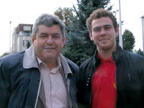 Foto prof. Lucian Stoian si Sandor Kruk